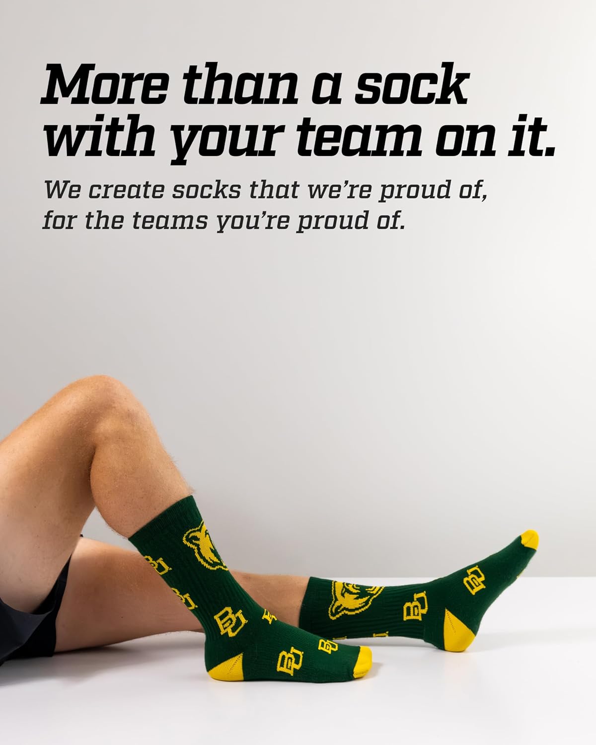 TCK Mayhem Crew Socks Calf Length Sock Mens Game Day Socks