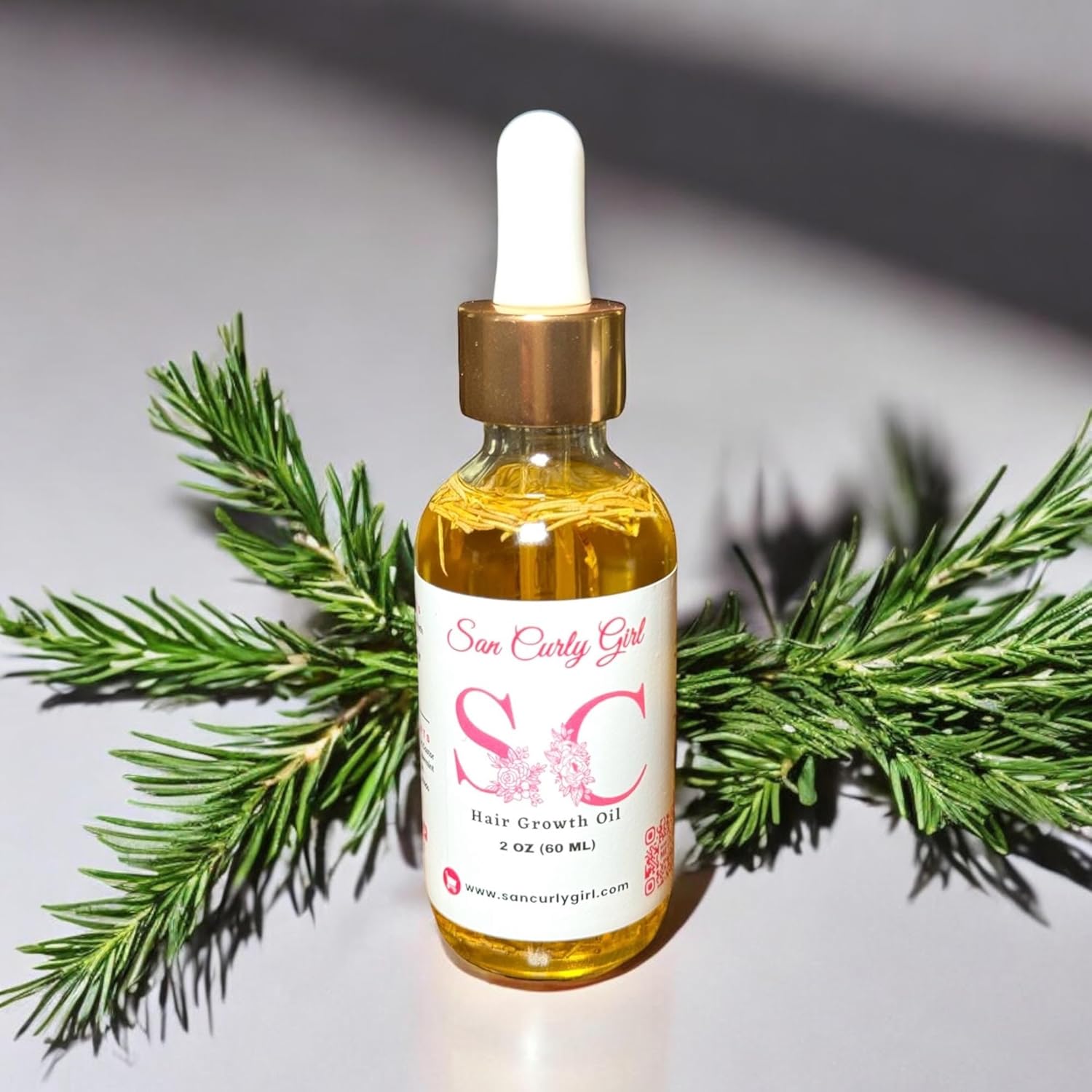 San Curly Girl Hair Growth Oil, 2 oz (60 mL)