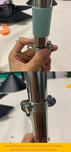 Miniatura 6 de Deflector envolvente de ardilla para poste de comedero de pájaros, protector único de 16 pulgadas, protege los comederos colgantes para pájaros