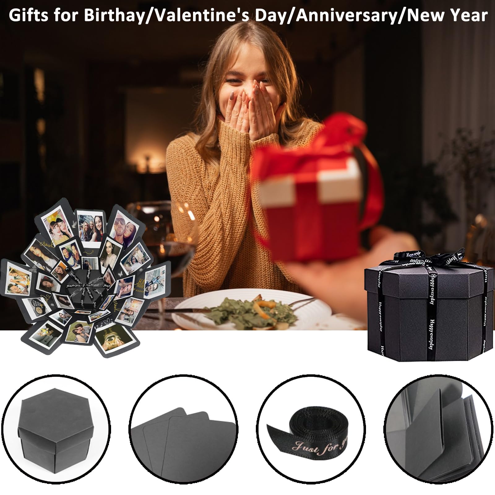 Explosion Box Bastelset - Personalisierbare Fotobox Für Besondere Geschenke