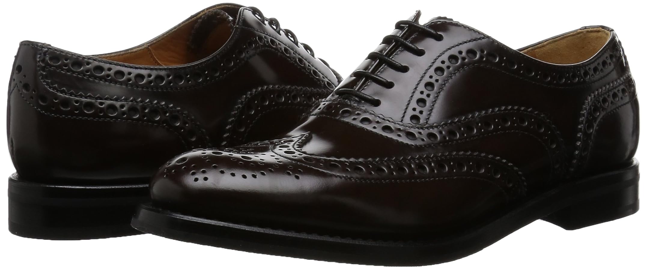 激レア☆チャーチ☆美品☆送料無料☆英国製☆ UK7.5/F=26.5cm 中古)チャーチ/レディース/BURWOOD WG/バーウッド/フルブローグ