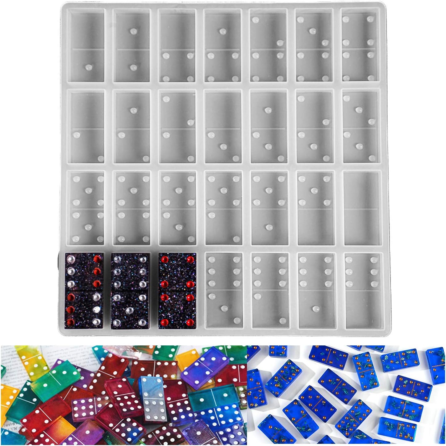 Dominoes Mold Silicone, Domino Molds for Resin Casting, DIY