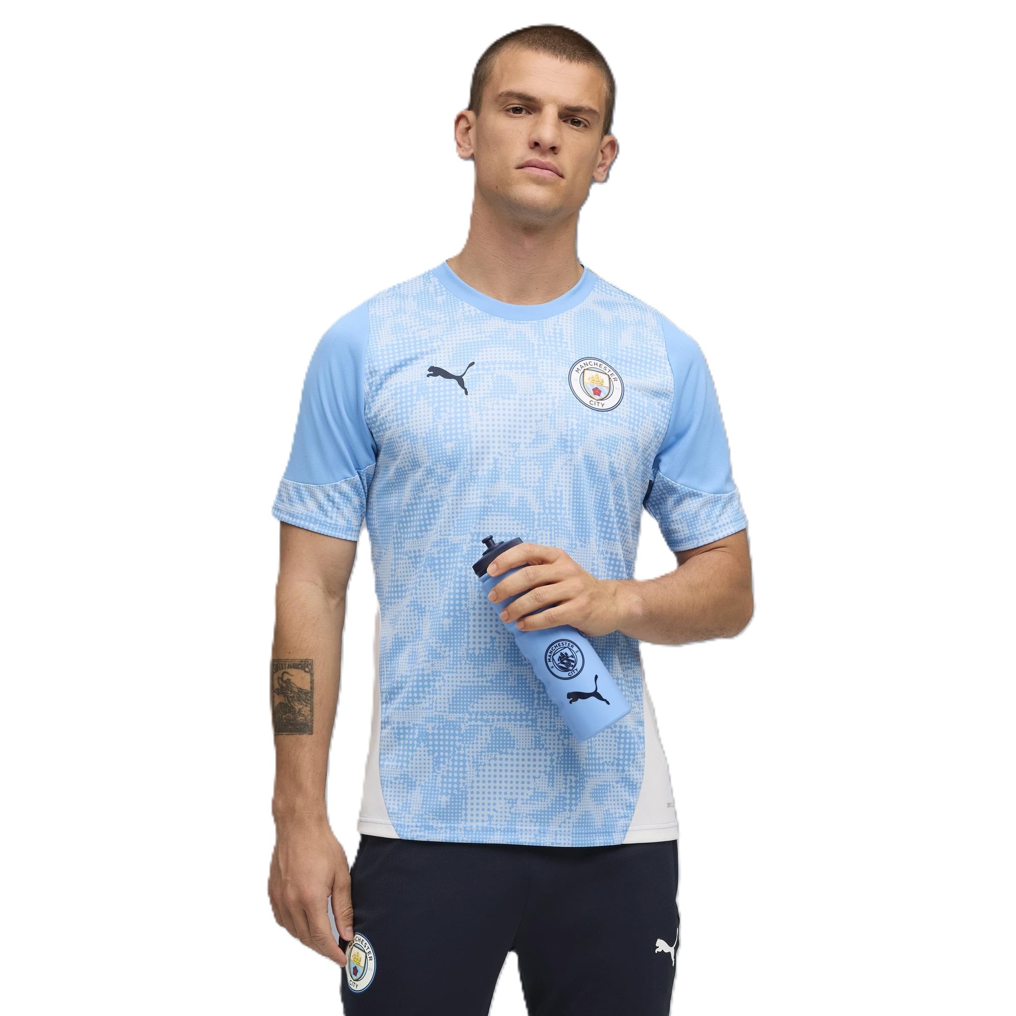 PUMA Manchester City FC Men's Training Jersey 25/26, Blue (Team Light Blue x White), XXL