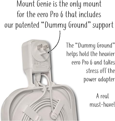 Miniatura 3 de The eero Pro Genie for eero Pro 6 y 6E Soporte de pared para toma de corriente (paquete de 3) Perfil más bajo Acceso abierto Múltiples opciones