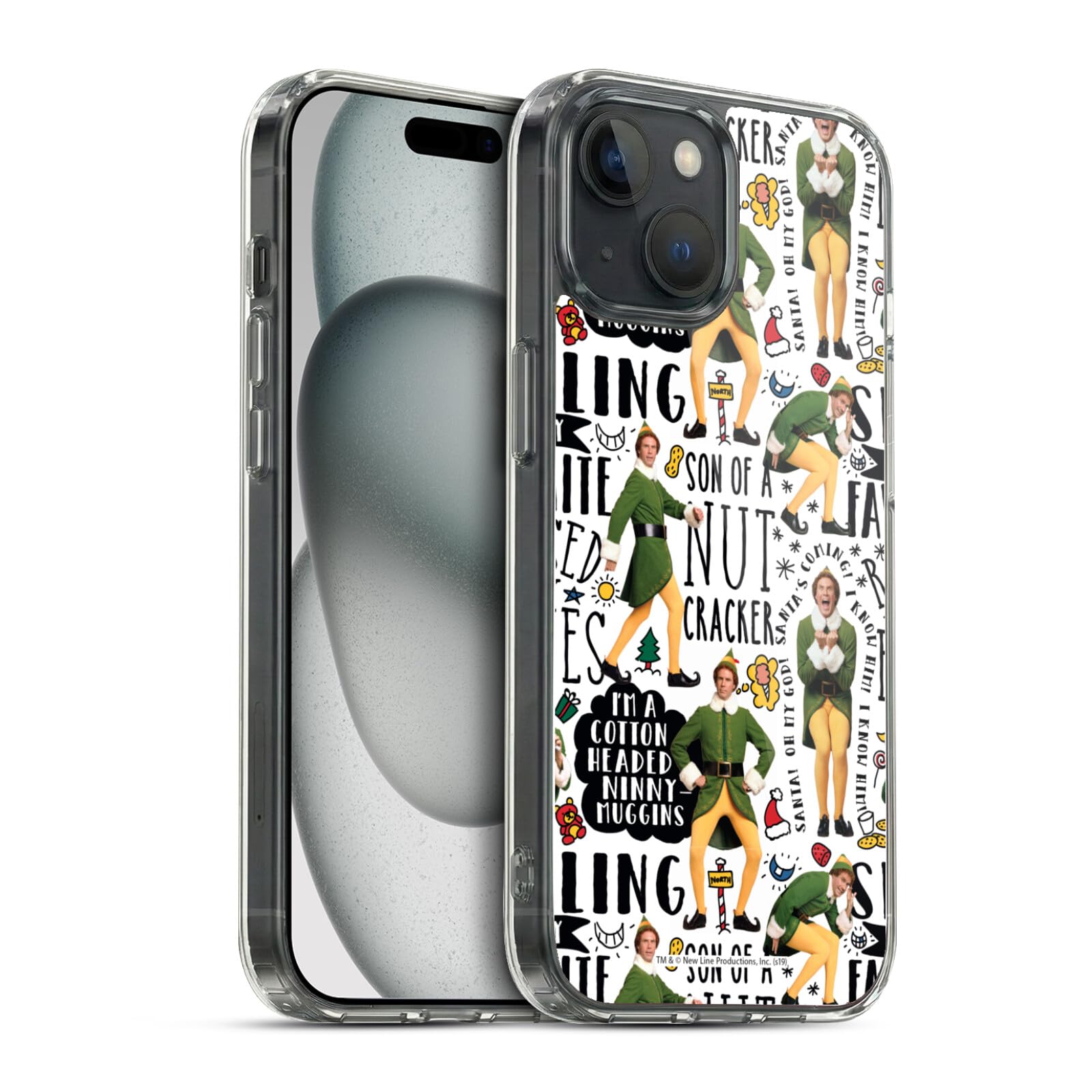 Funda de gel para iPhone 15 evita arañazos con diseño de Elf 7