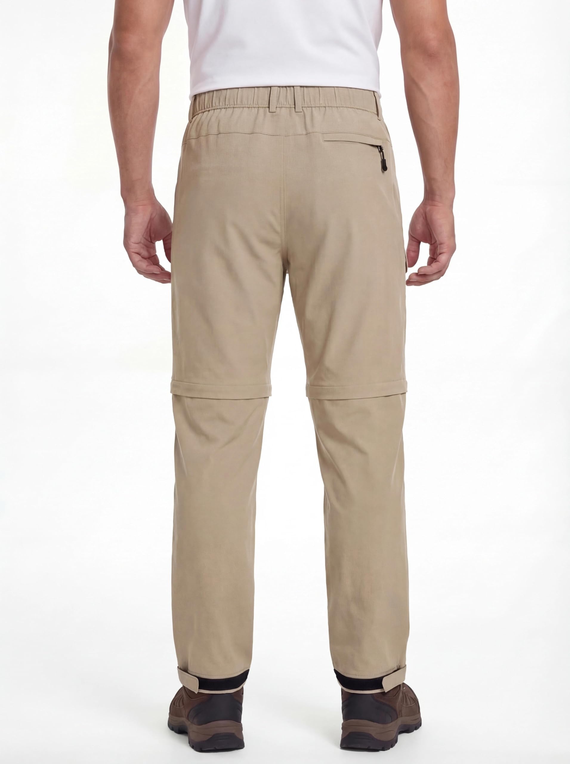 GymBrave Pantalon de Randonnée Homme Zip-Off, Léger et Respirant, Pantalon Outdoor Cargo avec Multiples Poches, Été, Trekking, Camping et Travail