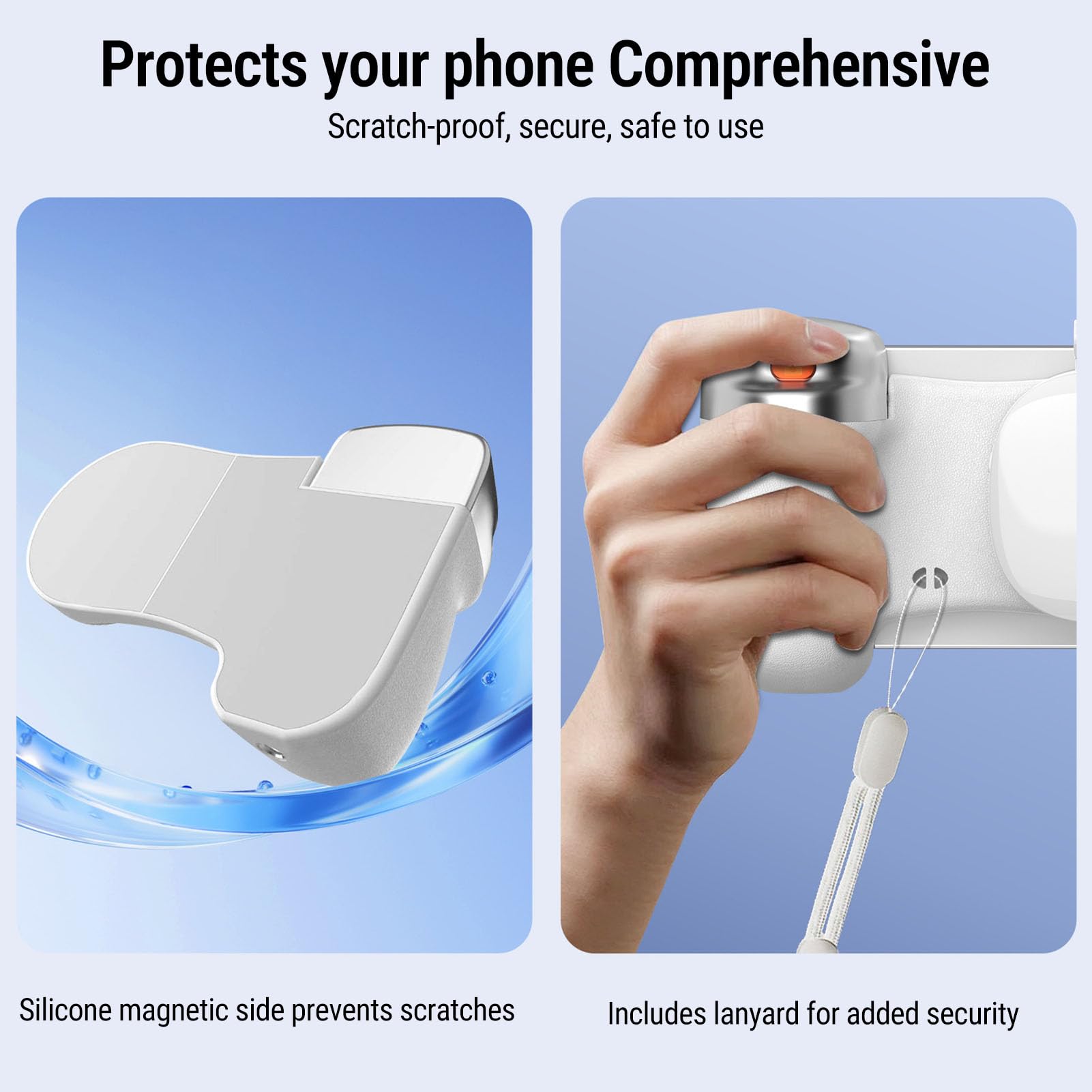 GOWENIC Maniglia Magnetica per Fotocamera del Telefono con Utilizzo Versatile e Presa, per Momenti Memorabili e Videochiamate