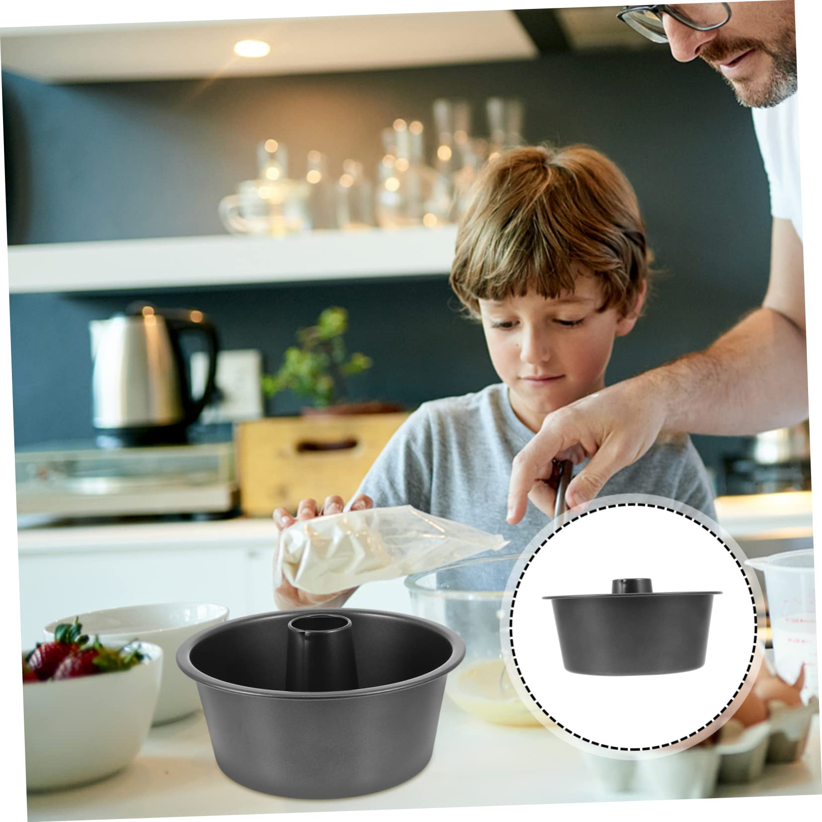 MAGICLULU Moule à Gâteau Rond Antiadhésif Moule Pratique pour Pâtisserie et Facile à Utiliser