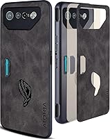 Vista 8 de Funda de cuero premium para Asus ROG Phone 7, diseño retro, funda protectora completa para Asus ROG Phone 7 5G (azul oscuro)