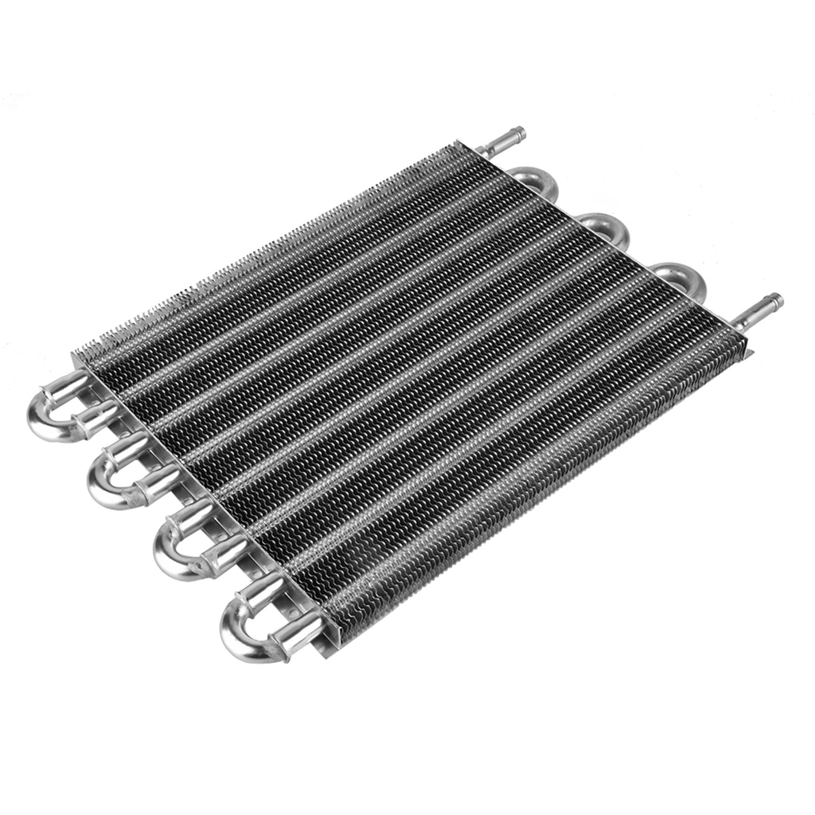 aqxreight Zestaw Chłodnicy do Przesyłania Zdalnego 8 Rzędów z Akcesoriami Instalacyjnymi do Chłodzenia Silnika Uniwersalna Pasująca Manualnej Chłodnicy Konwertera Rury aluminiowej.