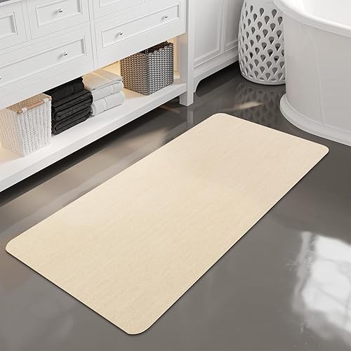 Miniatura 37 de Alfombra de Baño, Goma Antideslizante de Secado Rápido Absorbente Alfombras de Baño Delgadas que Caben Debajo de la Puerta Alfombras de Piso de
