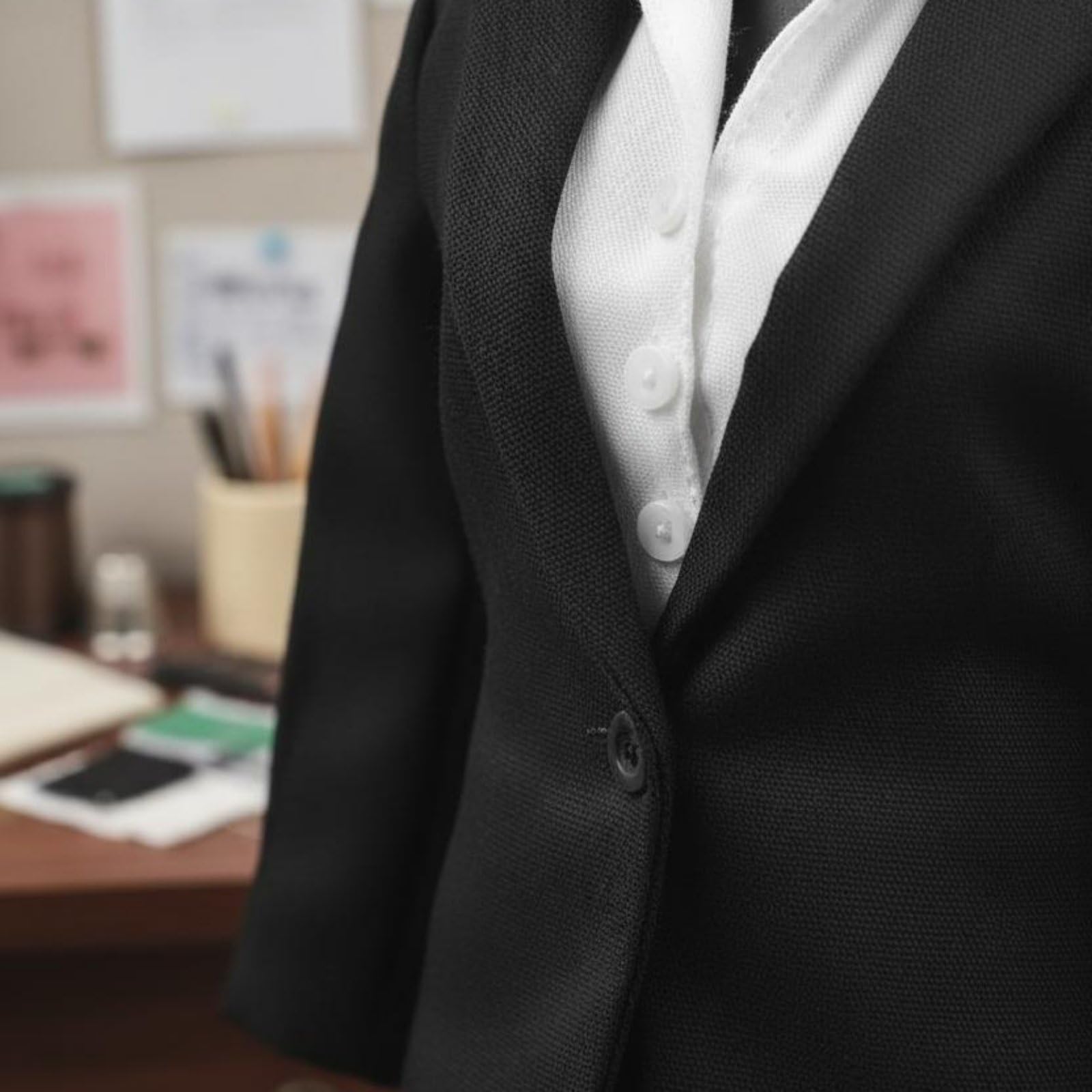Jiuvaso Abito Professionale Donna per Action Figure Completo Ufficiale Giacca Pantaloni Camicia Accessori Aspetto Realistico in Tessuto Adatto a Collezione Fotografia Scene Metropolitane 1/6
