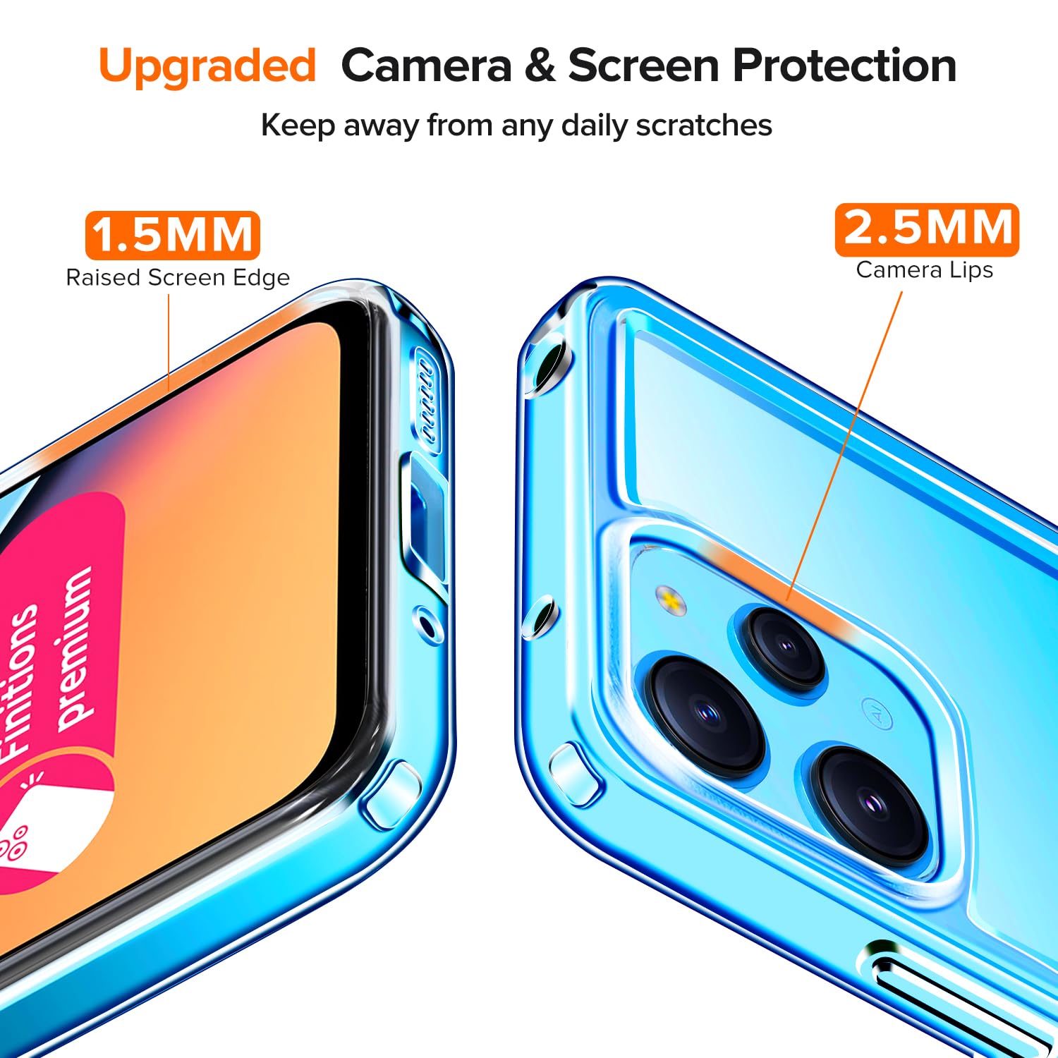 Ivoler Kristallklare Handyhülle Für Xiaomi Redmi Note 12 4G – Militärischer Schutz, Kratzfest & Vergilbungsfrei