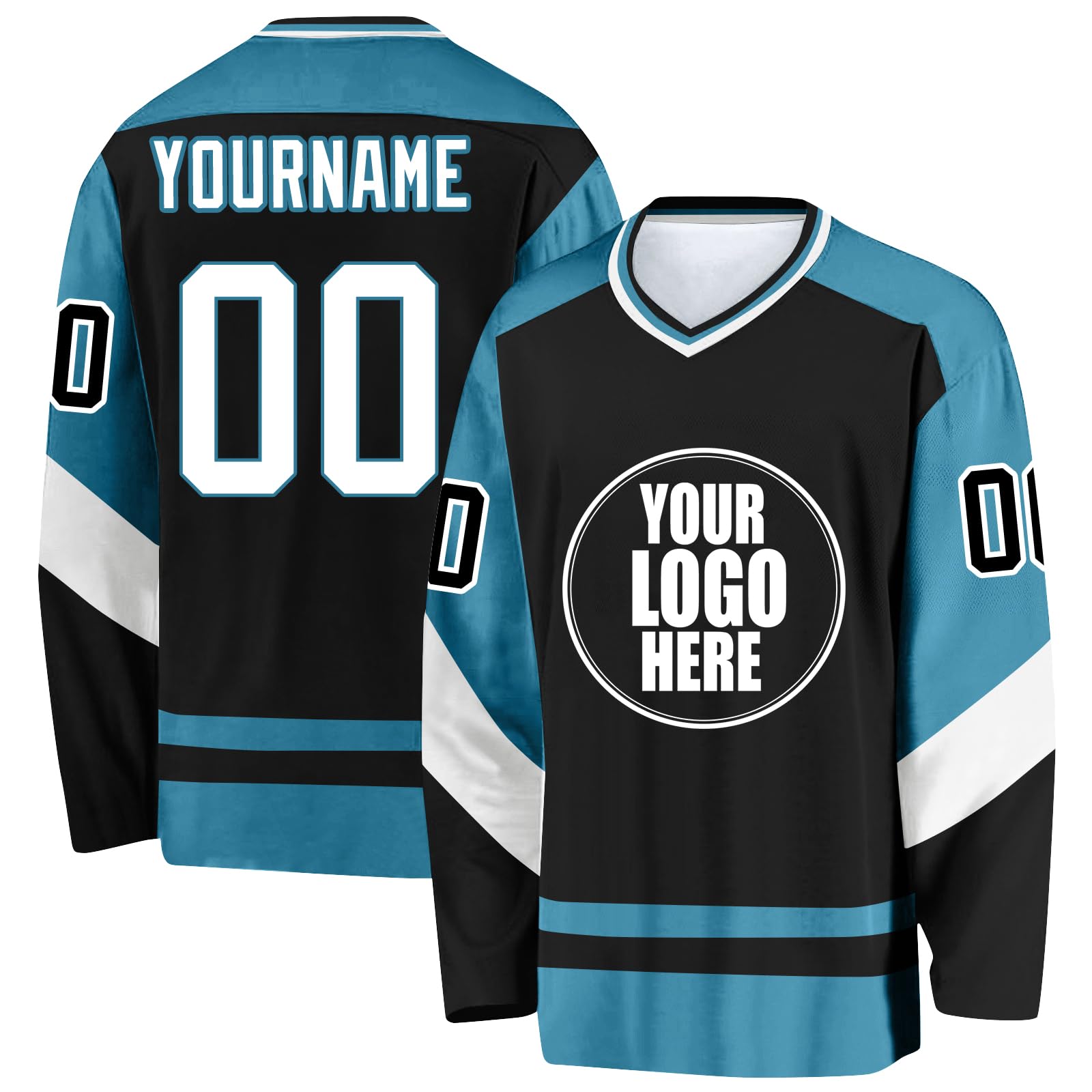 Camisetas de Hockey sobre Hielo Personalizadas con tu Nombre, Equipo y Número