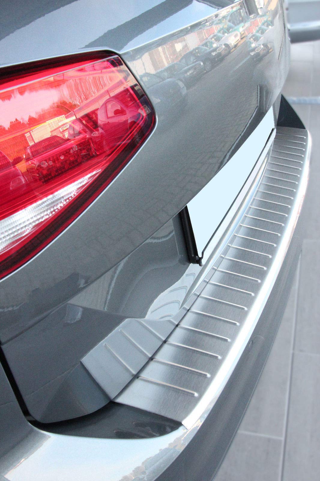 Recambo | Protector de Parachoques Trasero | Compatible con Volkswagen Passat B8 Passat + Alltrack | a Partir de 2014 | Acero Inoxidable Mate | Protección Borde de Carga
