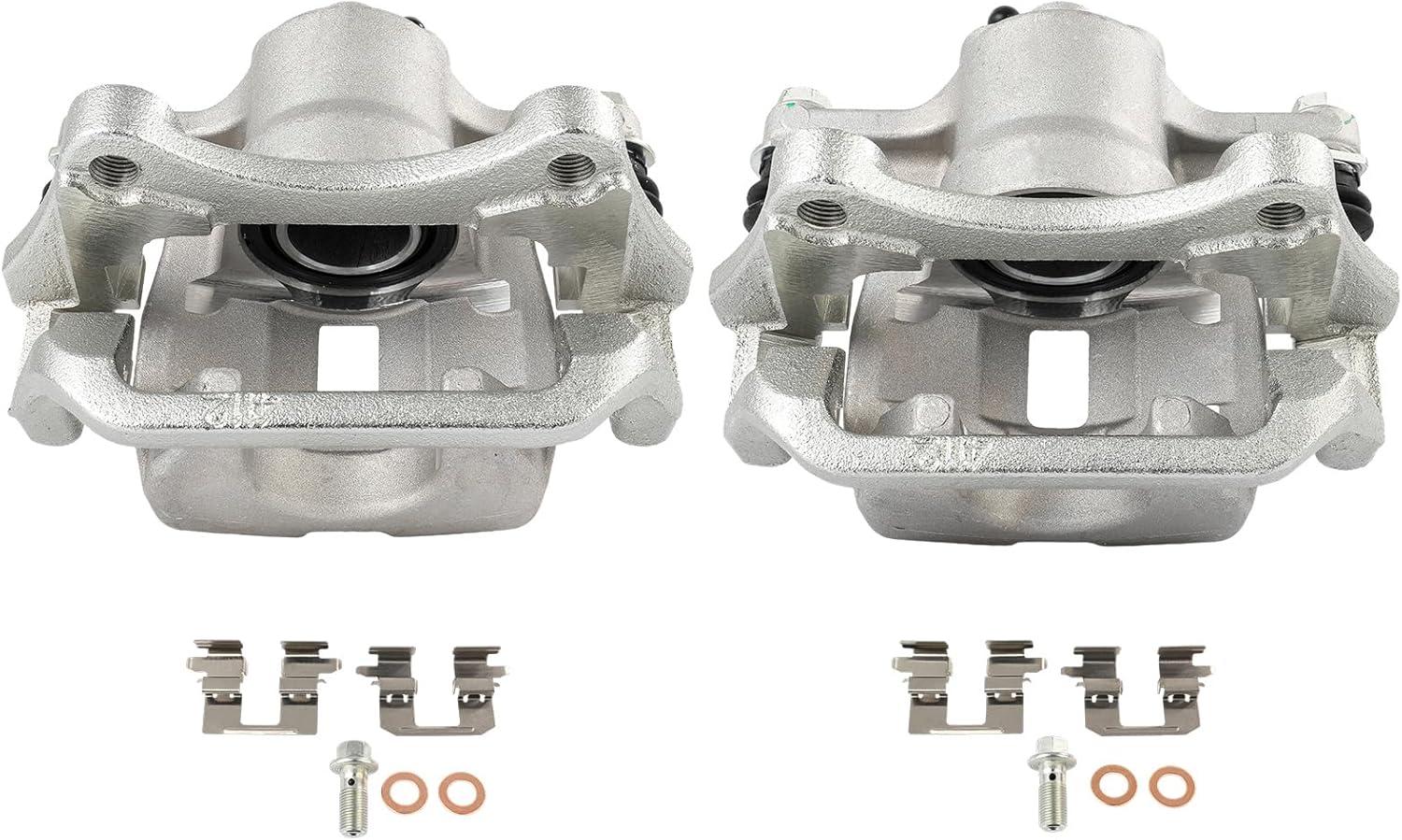 SCITOO 19B3351 19B3350 Rear Left & Right Disc Brake Calipers w/Bracket Fit For Toyota For Highlander 2008-2013, Single Piston