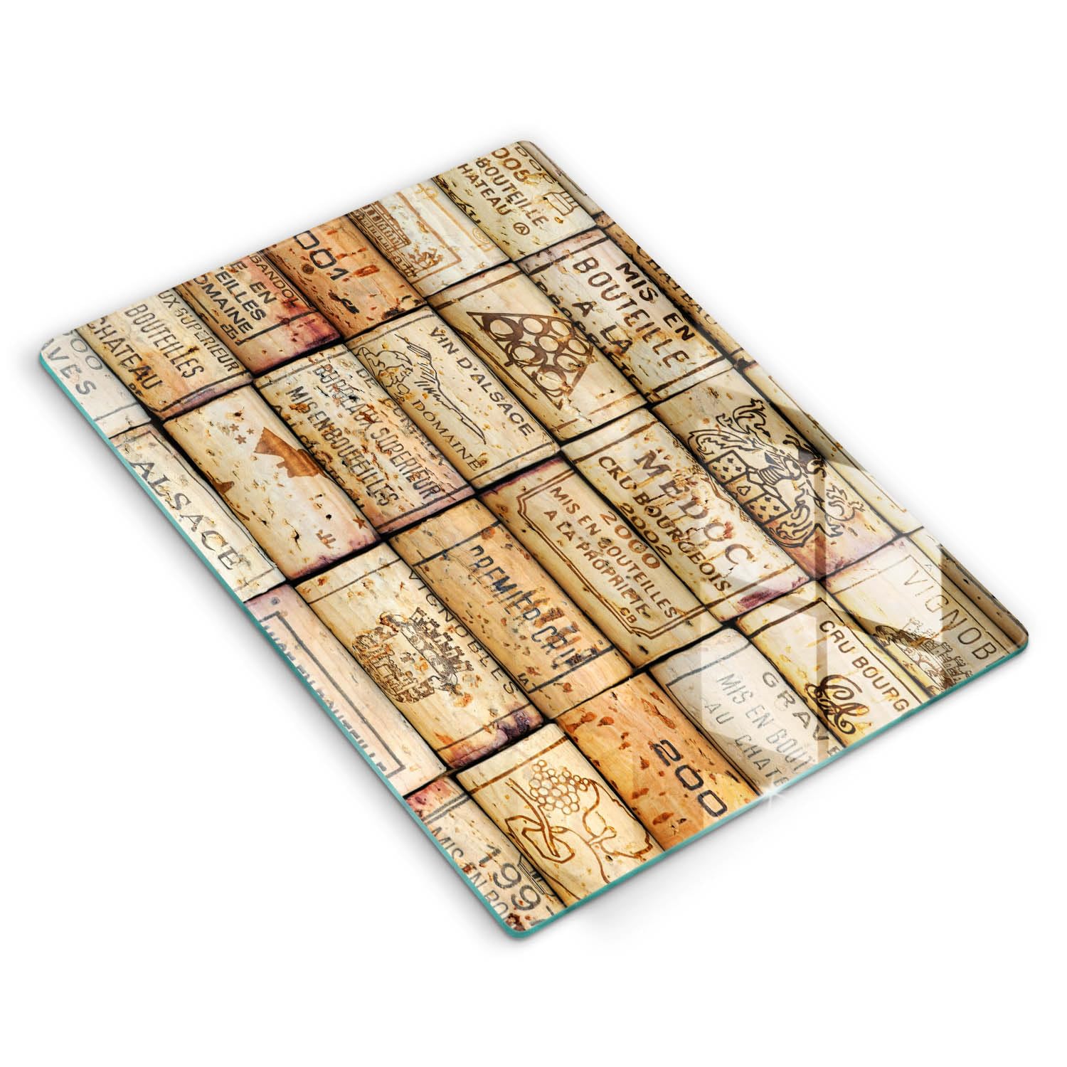 Planche à découper Wallfluent en verre résistant | Protège-plaques et plan de travail design