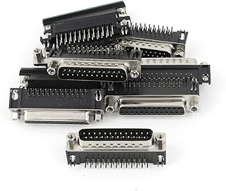Aexit 10pcs DB25 Audio & Video Accessories 25Pin 2 Row Male Female Solder Adapter Jack Socket Connectors & Adapters for PCB