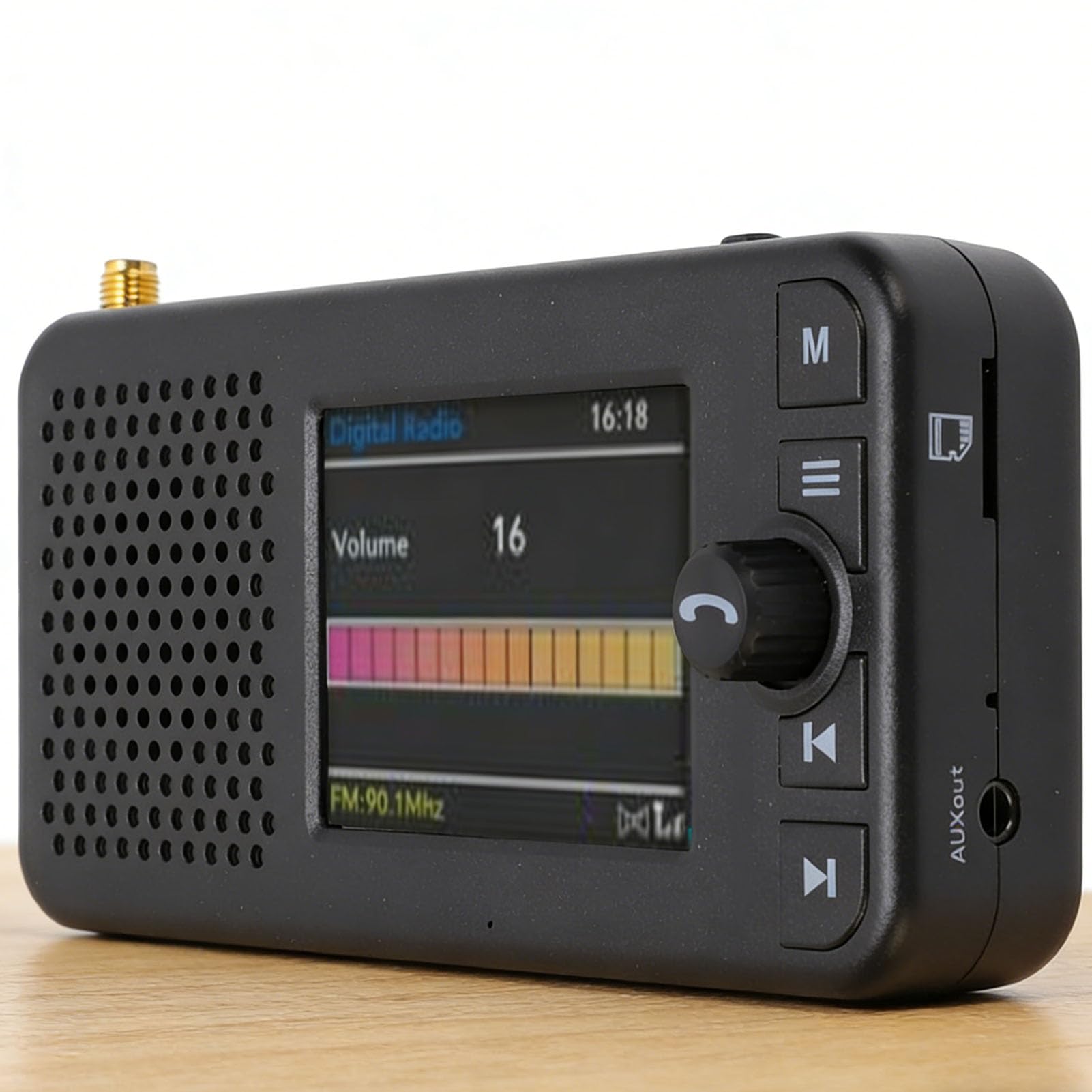 Cuifati Transmisor FM de Radio Digital Dab para Automóvil Pantalla LCD TFT de 2.4 Pulgadas Adaptador de Radio Digital Dab con Bluetooth 5.0 para Receptor de Audio para Automóvil