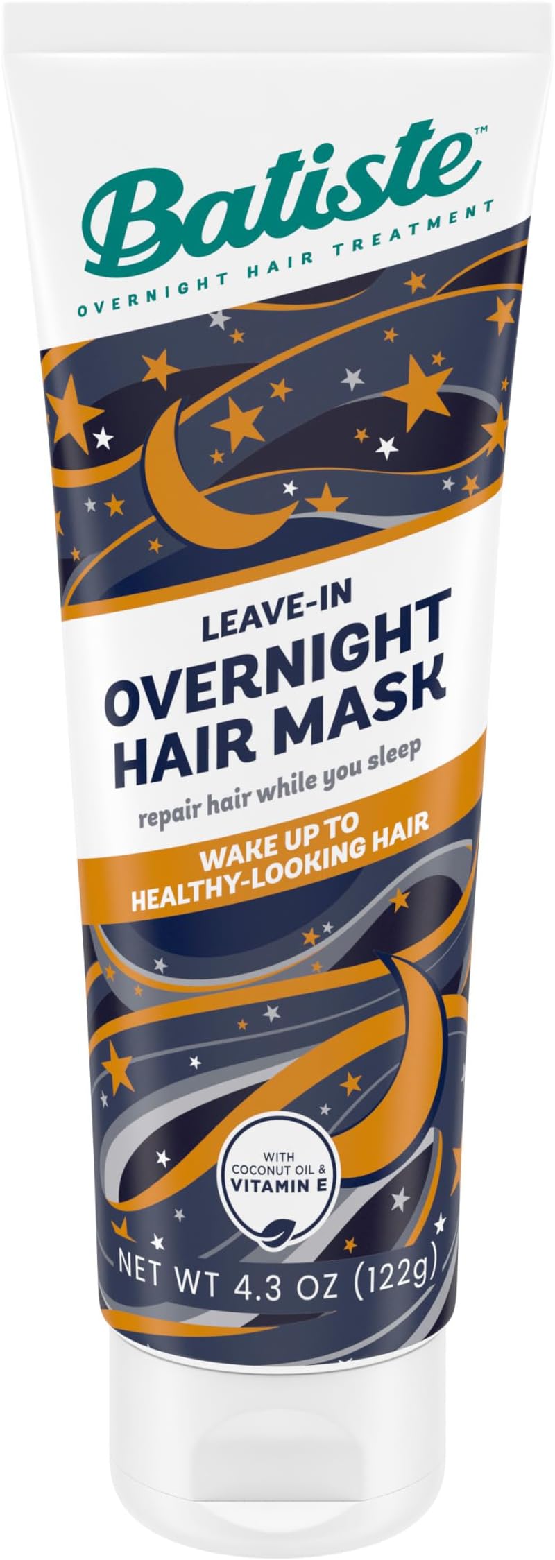 Batiste Overnight Deep Conditioning Leave-In Hair Mask, Repair Hair, Hair Conditioner Nourish Dry Hair Overnight, Infused with vitamin E for Enhancing Haircare, 4.3oz.