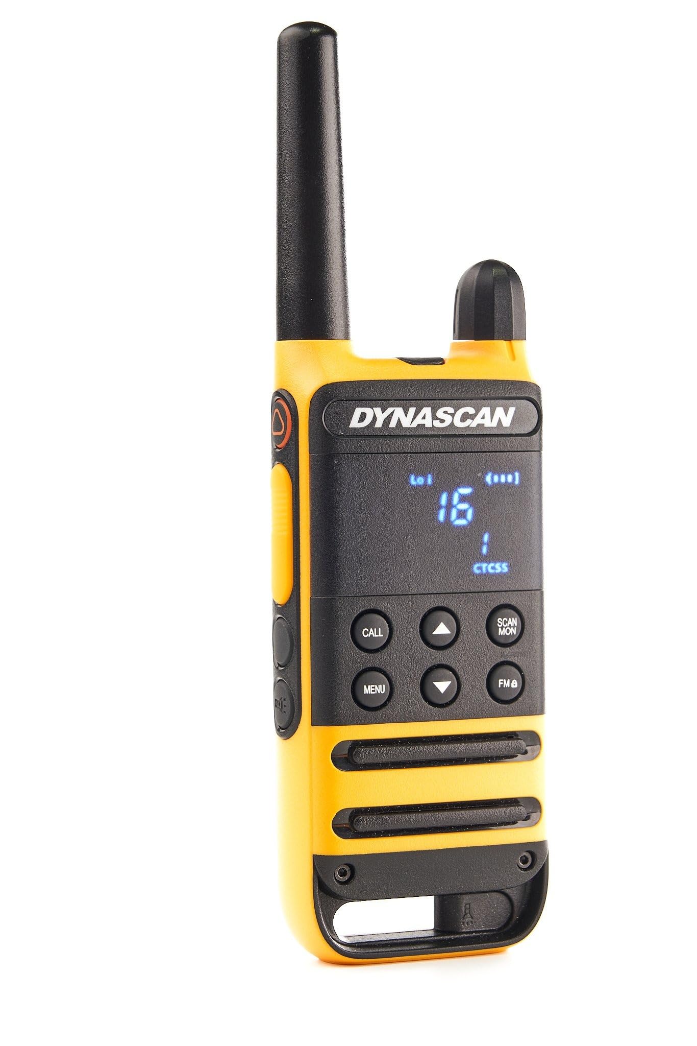 Dynascan P19 Pack de 2 Talkies-Walkies PMR446 avec Mallette de Transport et Oreillettes – Usage Libre, IP54, Portée 10km, Écran LED Invisible, Alerte Vibration