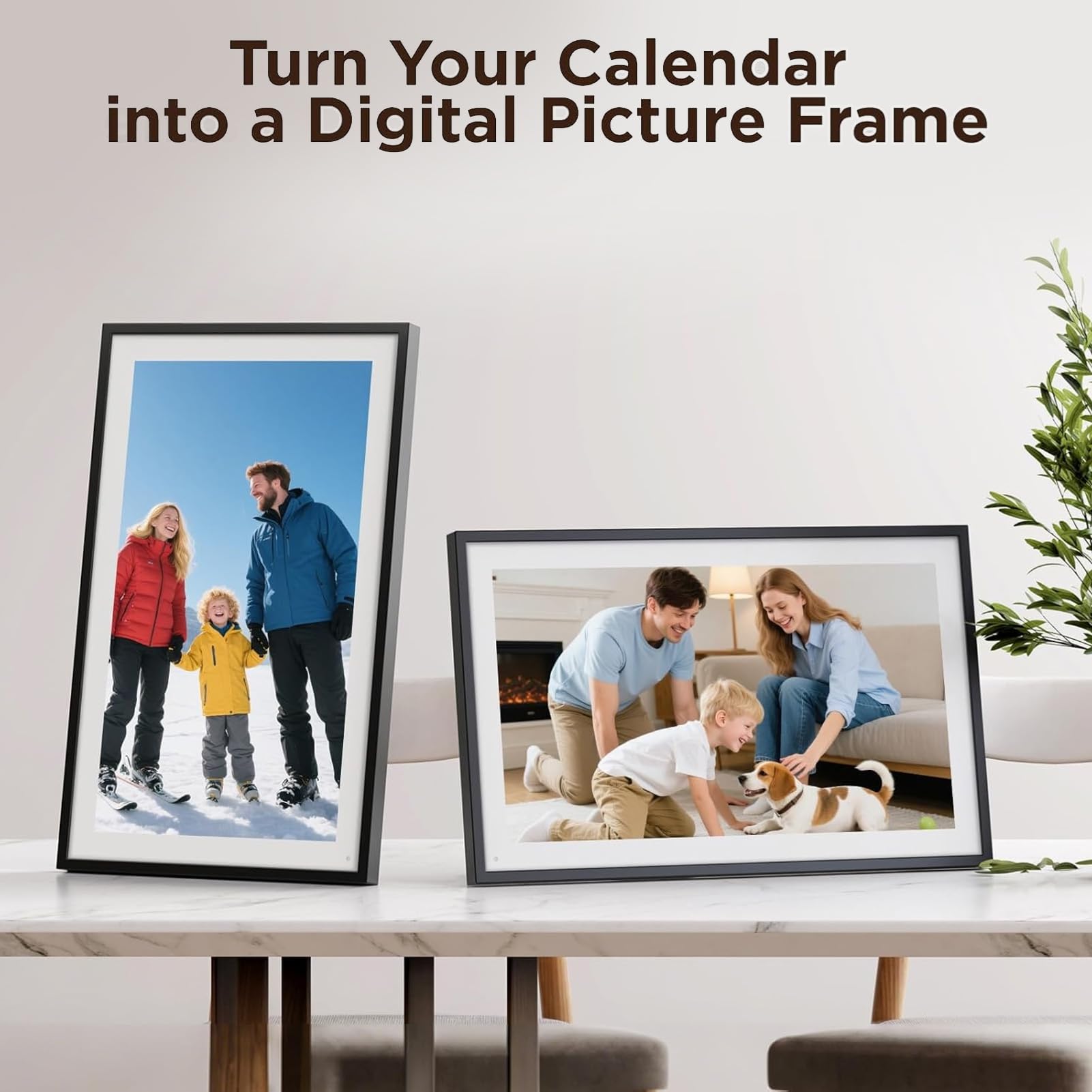 Ausla Calendario Digitale Intelligente, Agenda Familiare con Touchscreen HD con Cornice Digitale, Display da 10,1 Pollici per l'organizzazione della Casa e della Famiglia