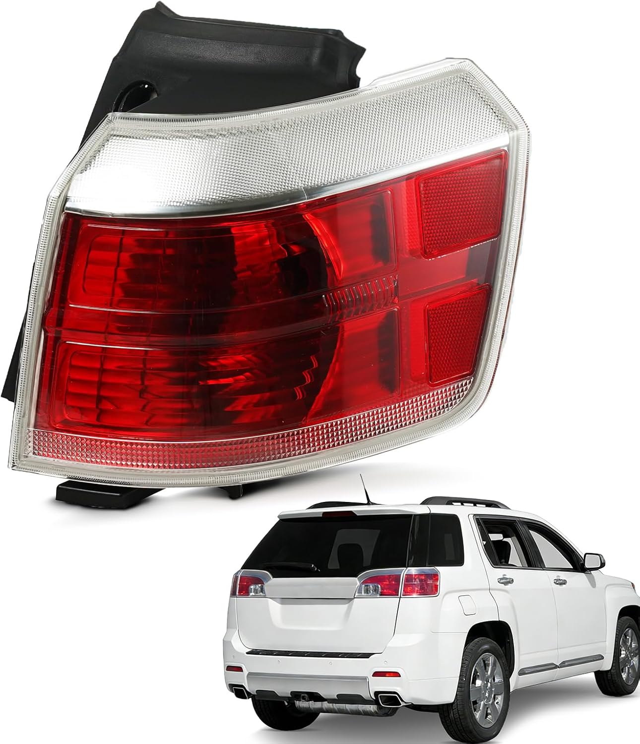 Tail Lights Compatible with 2010-2017 GMC Terrain SL/SLE/SLT/Denali Right Passenger Side Taillights Replace OEM: GM2805105 23389934