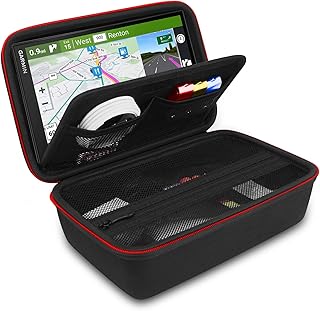 Hard GPS Case for 8 Inch Garmin dezl OTR800 / dēzl™ OTR810 / DriveSmart 86/ Garmin RV 890/ DriveSmart 65/ Garmin Catalyst GPS Navigator and fit Charger, Suction Cup Mount, Cables Accessories