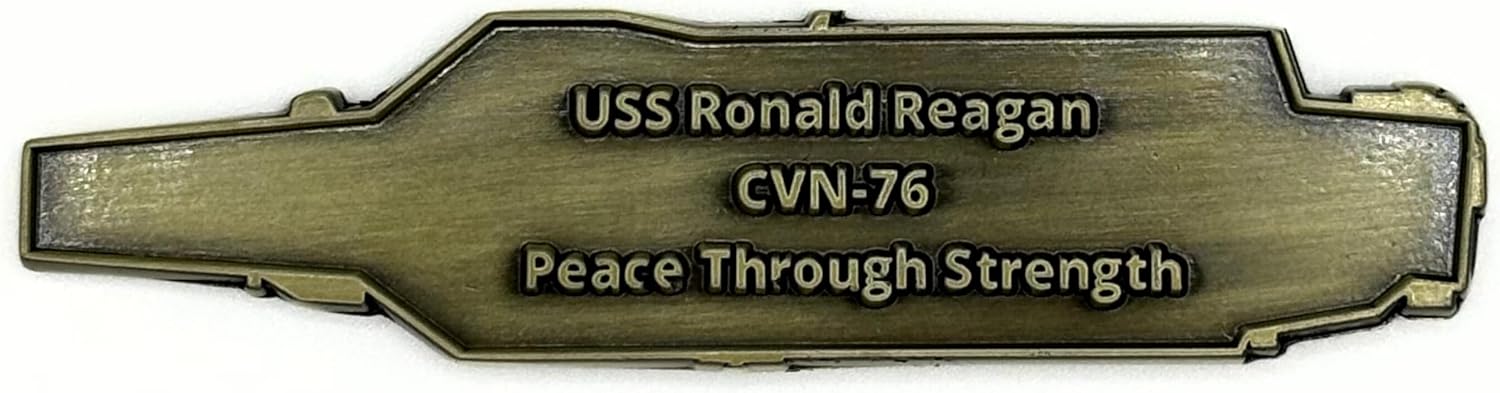 USS Reagan Aircraft Carrier CVN-76 Challenge Coin