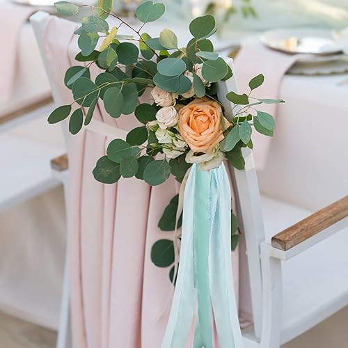 Miniatura 4 de Juego de 4 rollos de cinta de gasa con flecos hechos a mano de 1 ancho x 5 yardas por rollo, color verde y crema (1 pulgada x 20 yardas, verde y