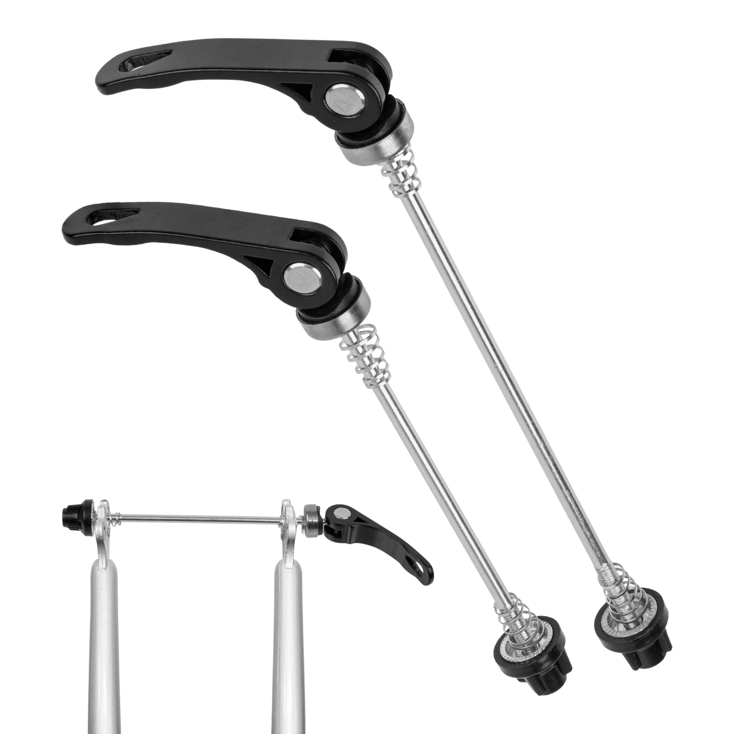 Set sganci rapidi bici perno passante 5x100 5x135 130-135 mm anteriore posteriore MTB strada trekking
