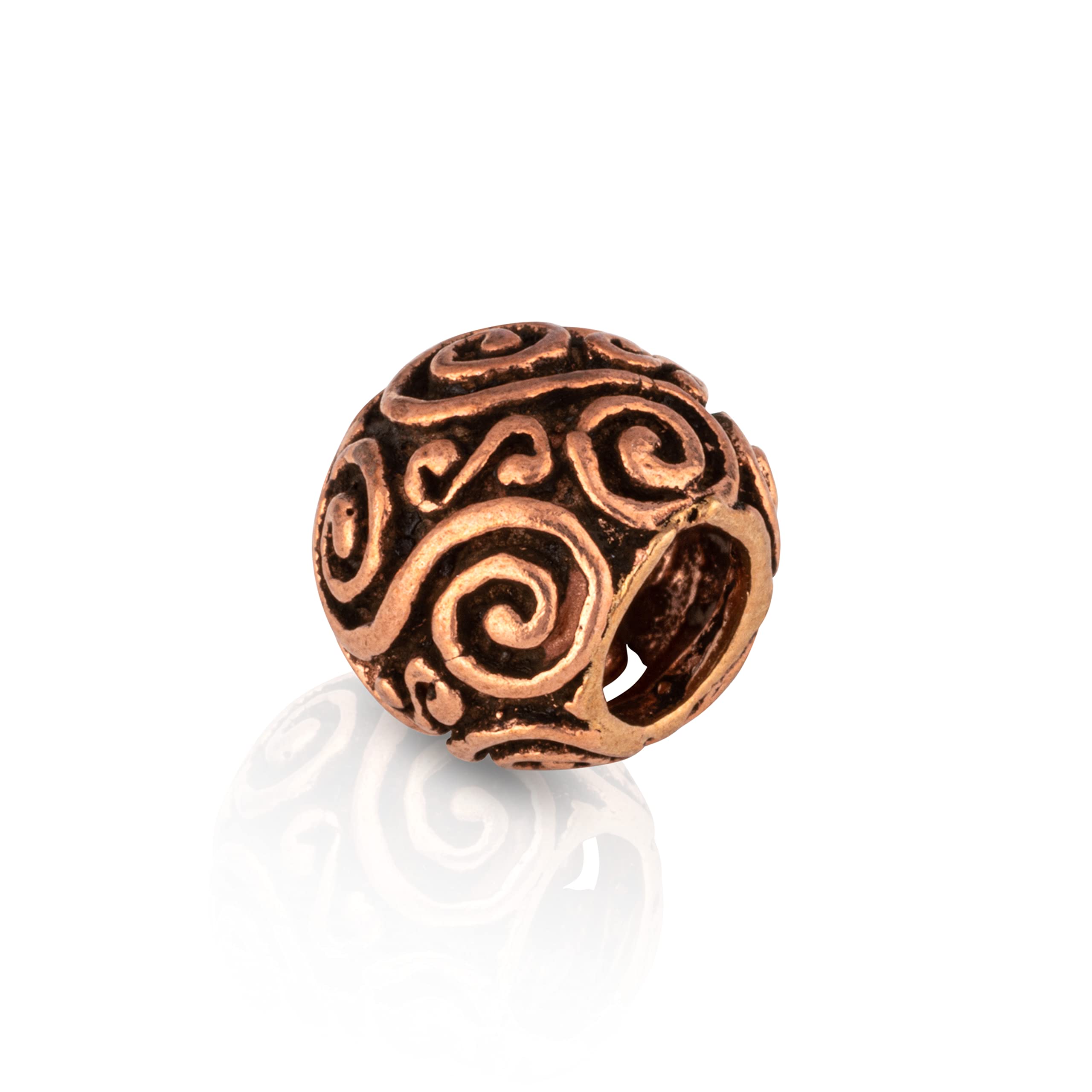 NKlaus Perlina Per Barba In Bronzo – Albero Della Vita Germanico/Celtico/Vichingo – 15 Mm