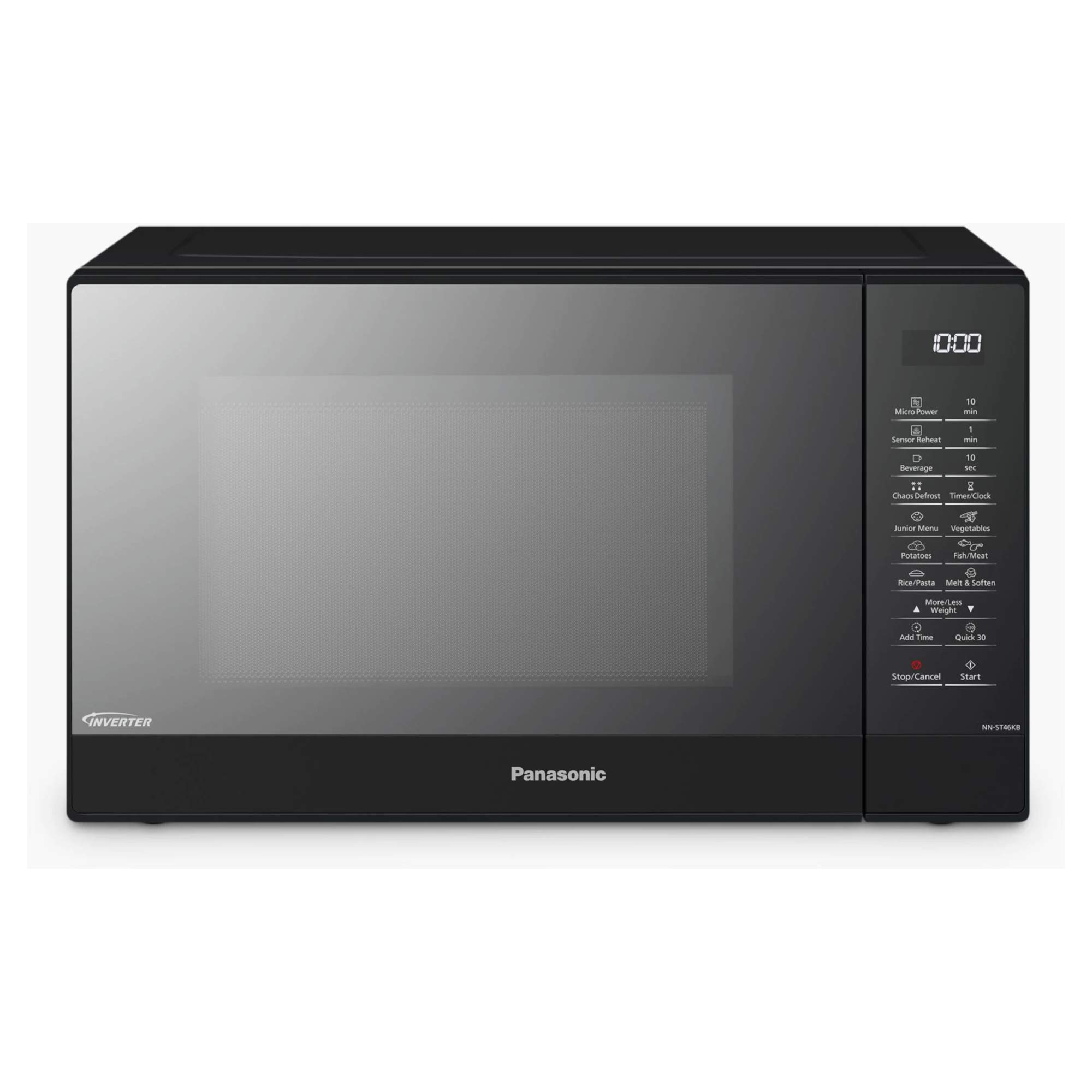 PA4600 NN-ST46KBBPQ Microwave, Black, 18/8 Stainless Steel, 1000 W, 32 liters (H)31.0 x (W)52.5 x (D)38.8