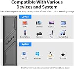 Ediloca EP1000 External Hard Drive 2TB,Portable Ssd,External Solid State Drives Up to 1050MB/s Read, Storage Expansion, Compatible w/USB-C Smartphones, PC, Mac, Tablets, Sleek & Sturdy Design