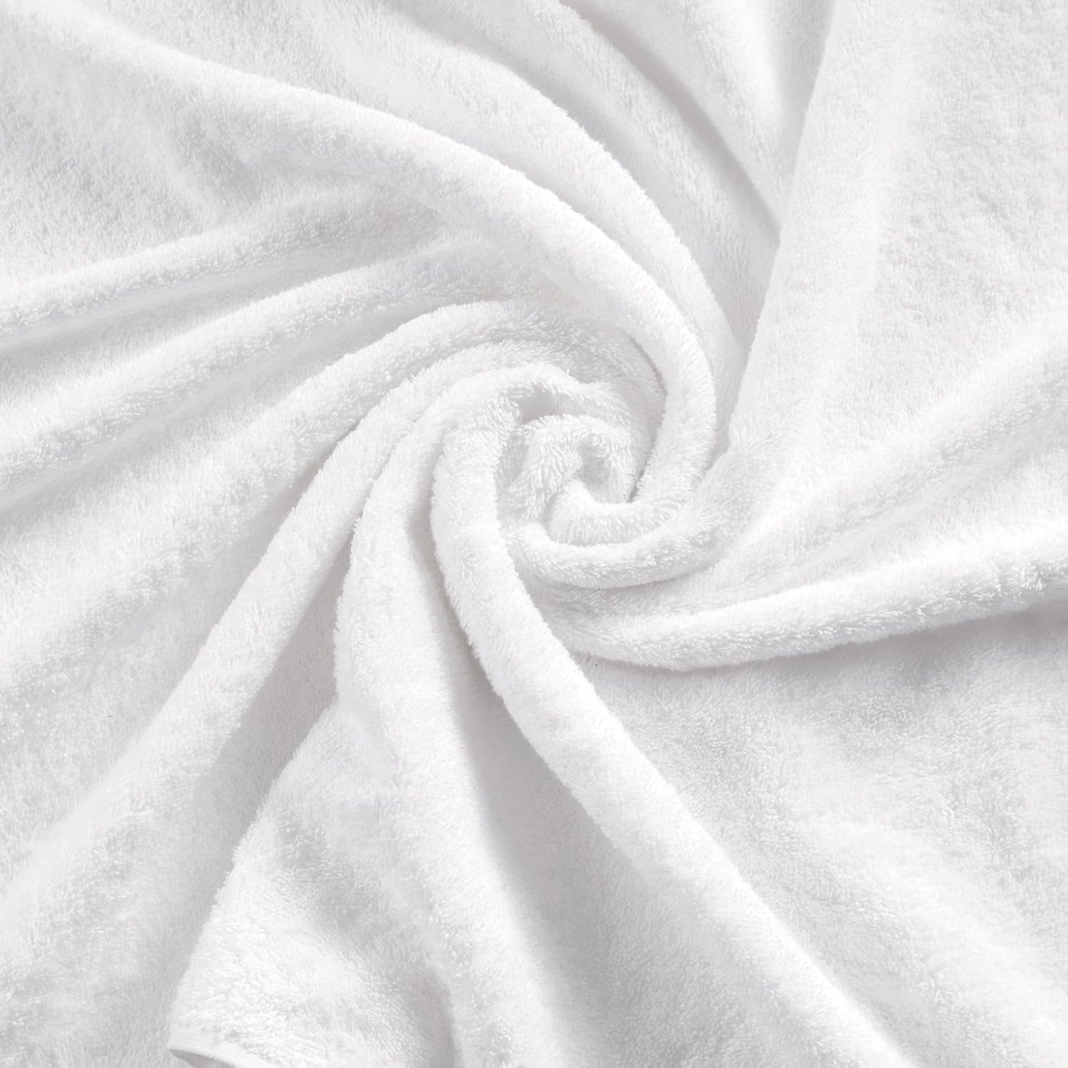 Personalized Custom Monogrammed White Towel Set - 3 Piece, Soft & Absorbent 100% Cotton - Perfect for Gifts, Home, Bathroom, Spa, or Kitchen - Wheat Design with Letter 'M' in Pink Thread