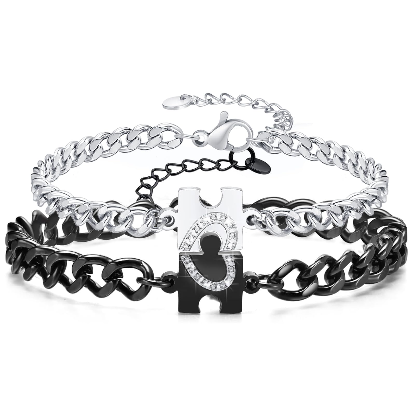 Gkmamrg San Valentin Regalos para Parejas Aniversario Pulseras - Regalo Novio Novia Regalos Navidad Pulsera para Parejas conectadas