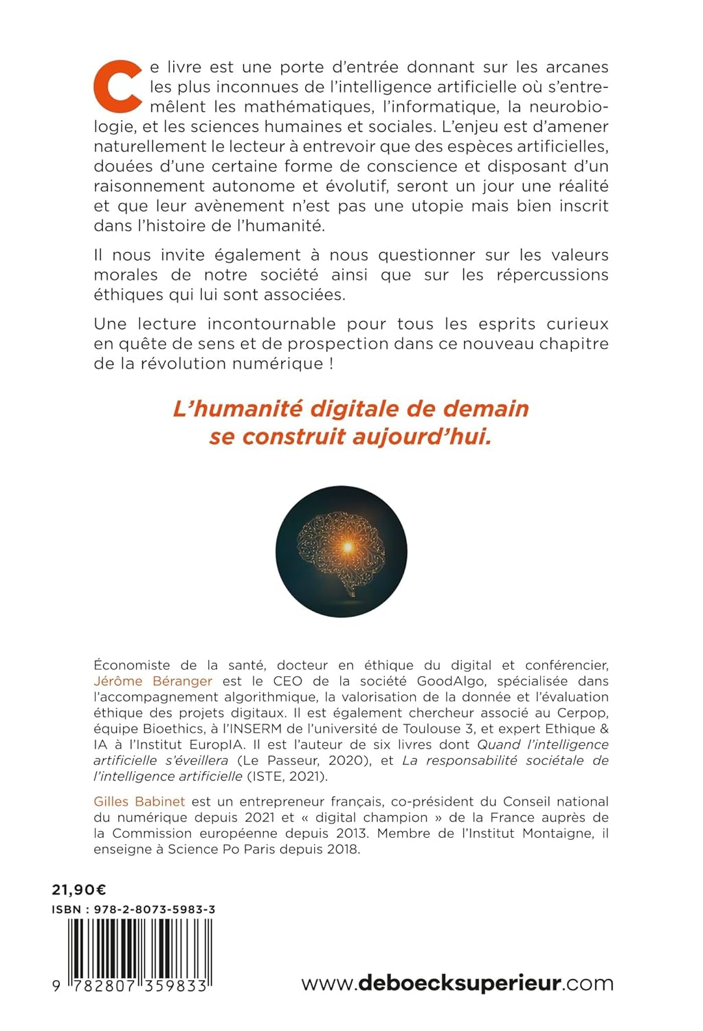 Libro: L'IA consciente n’est plus une utopie ! 3 Libro: L'ia Consciente N&Rsquo;Est Plus Une Utopie !