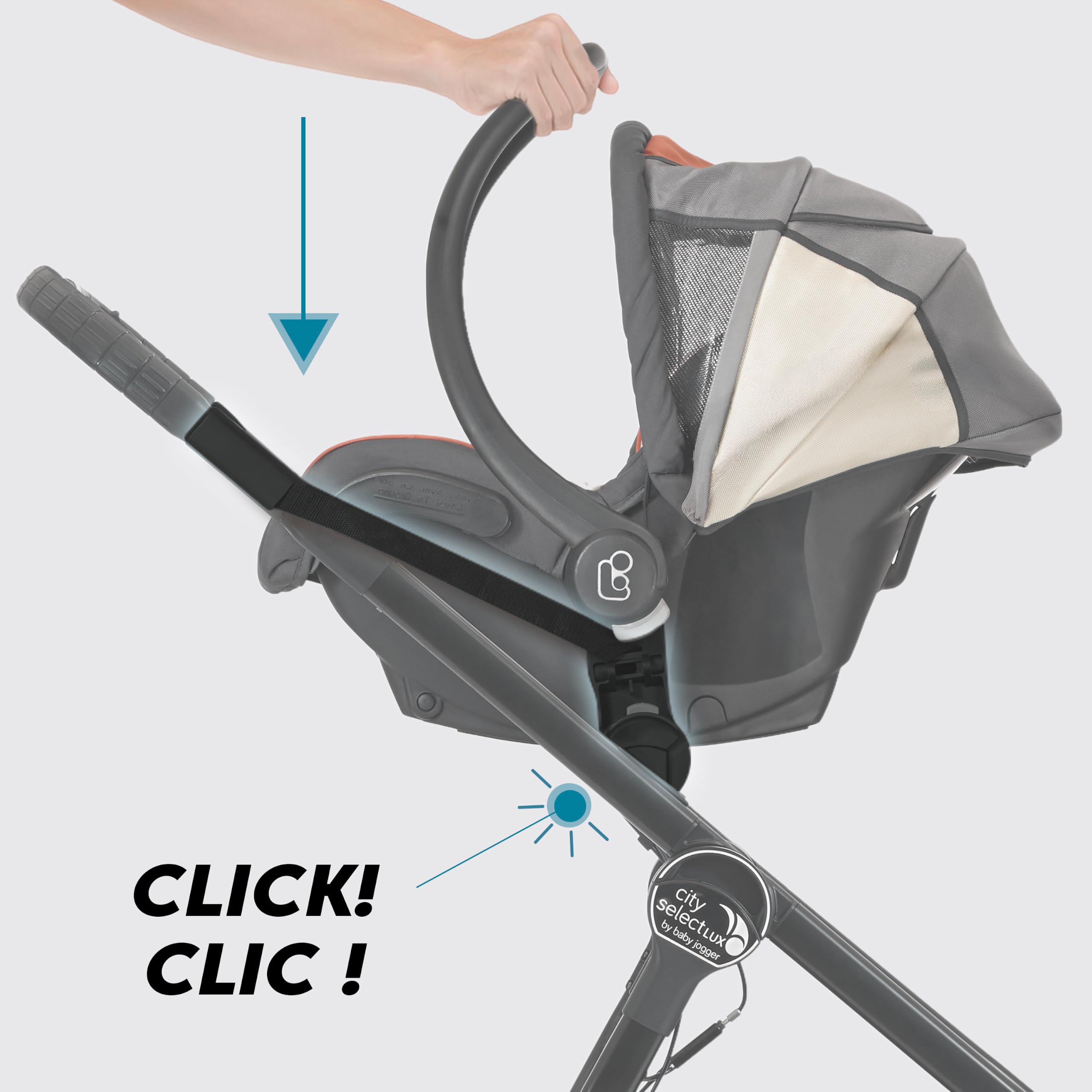 Baby Jogger Maxi-Cosi & Cybex Car Seat Adapters for City Select and City Select LUX Strollers, Black Baby