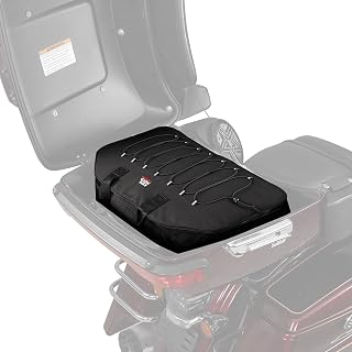 KEMIMOTO Rear Trunk Organizer Travel Soft Liner Luggage Bag 28L | Compatible with Touring CVO Trike 1993-2025 Models for Street Glide Road Glide Road King (Standard Storage)