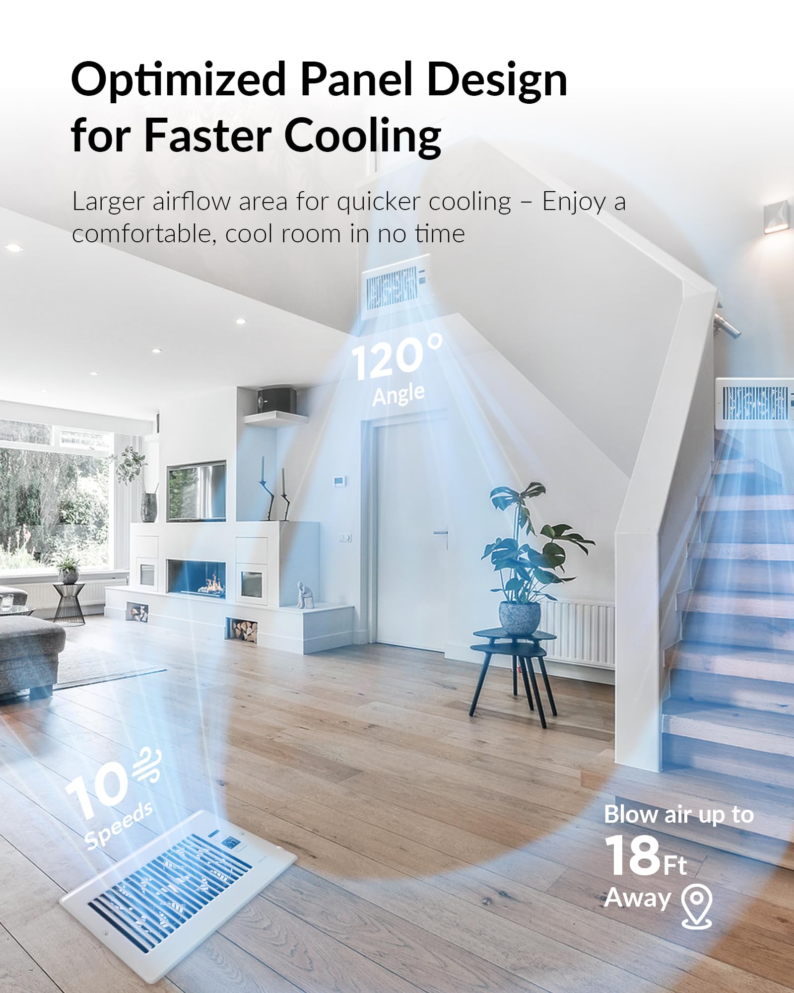 quiet register booster fan with thermostat control