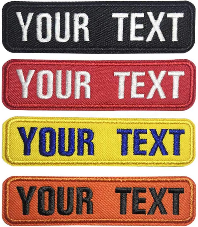 - Custom Name Patch 2 Pieces,Personalized Military Tactical Tag Embroidery for Multiple Clothing Bags Vest Jackets Work Shirts
