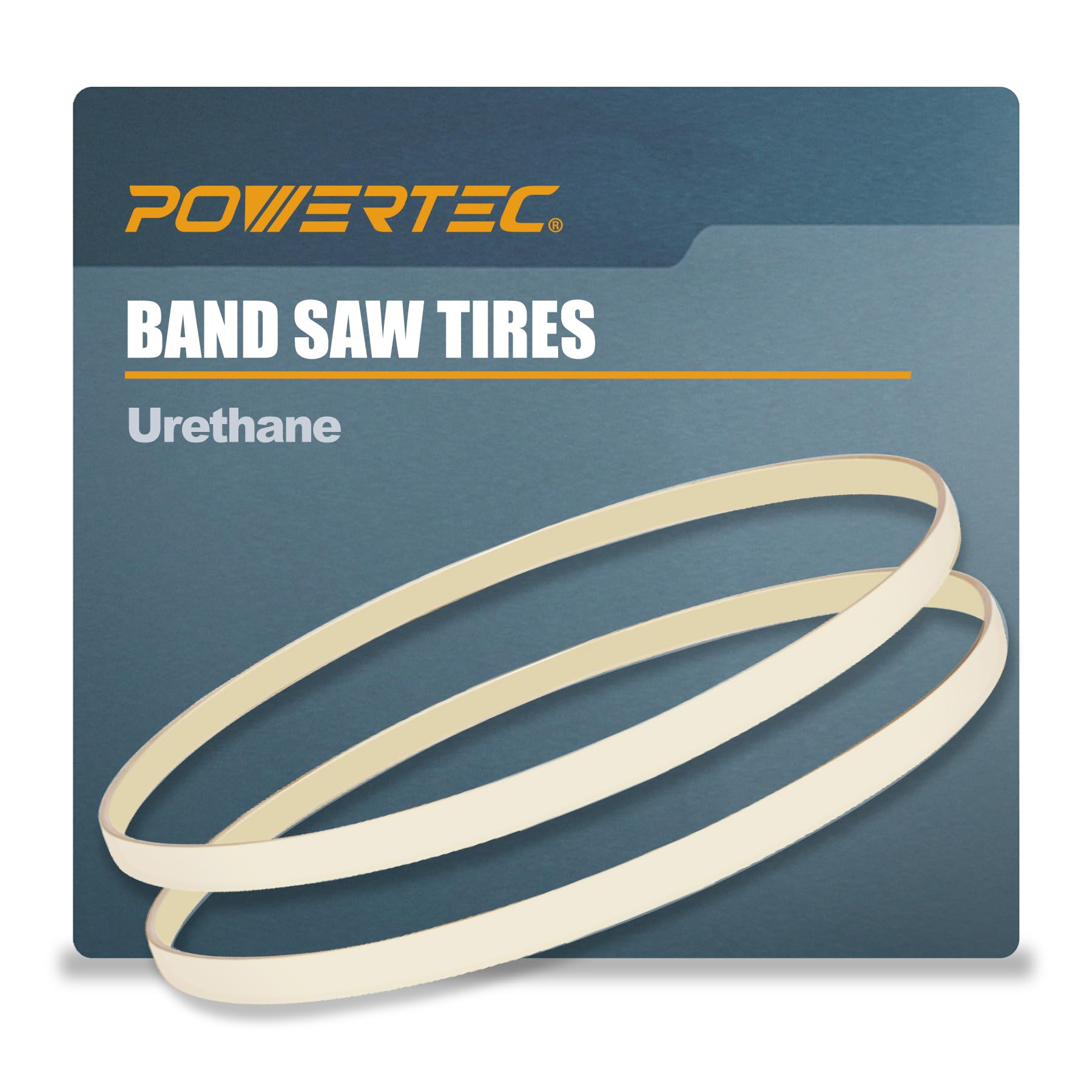 POWERTEC Bandsaw Tires - 2 Pack for Grizzly, Jet -8