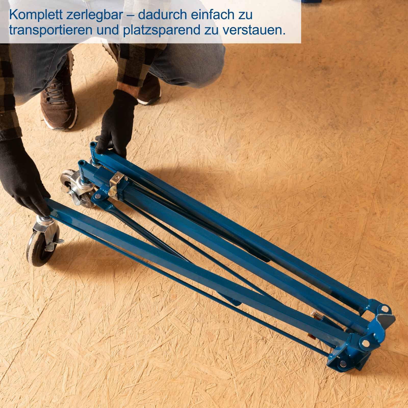 Scheppach XXL-Plattenheber Plattenlift | Plattengröße bis 1,25 m x 4,88m | TBL335 | Trockenbaulift | max 68 kg | bis 3,35m Höhe für Decke und Wand | Montagehilfe