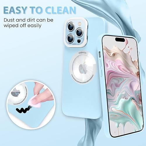 Miniatura 5 de OOK Funda magnética diseñada para iPhone 14 Pro Max, linda funda compatible con Magsafe, con funda para lente de cámara, soporte, antiarañazos, a