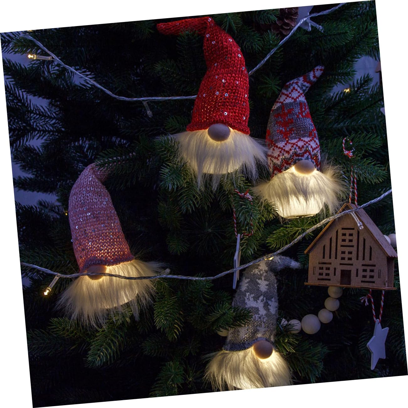 Alipis 10stücke Teiliges GNOME Dolls Für Weihnachten Dekorative Hängedekoration Für Festlichkeiten Und Heimgebrauch Niedliche Für Familie Und