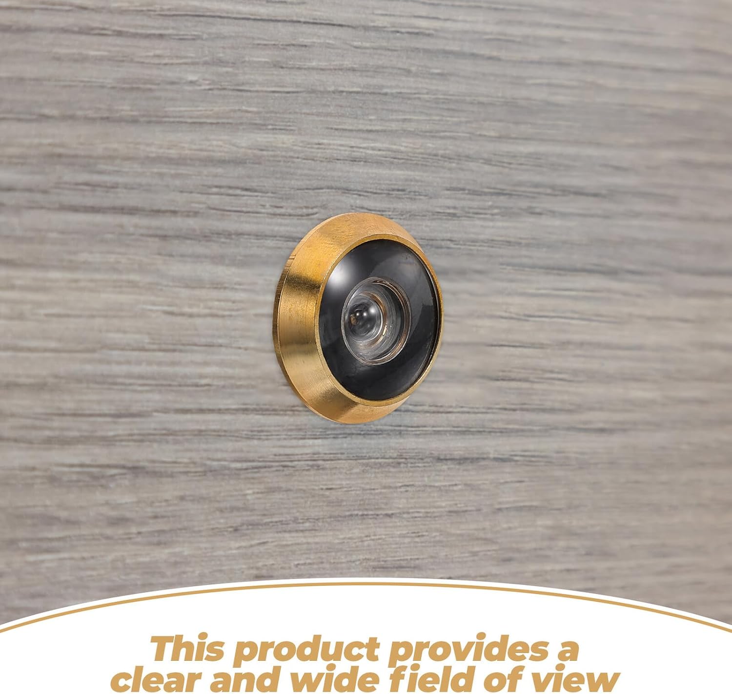 Pure Copper Door Viewer Adjustable Peephole with Wide Angle Anti-Theft Eye for Front Doors Privacy Cover Apartment Security Enhancement