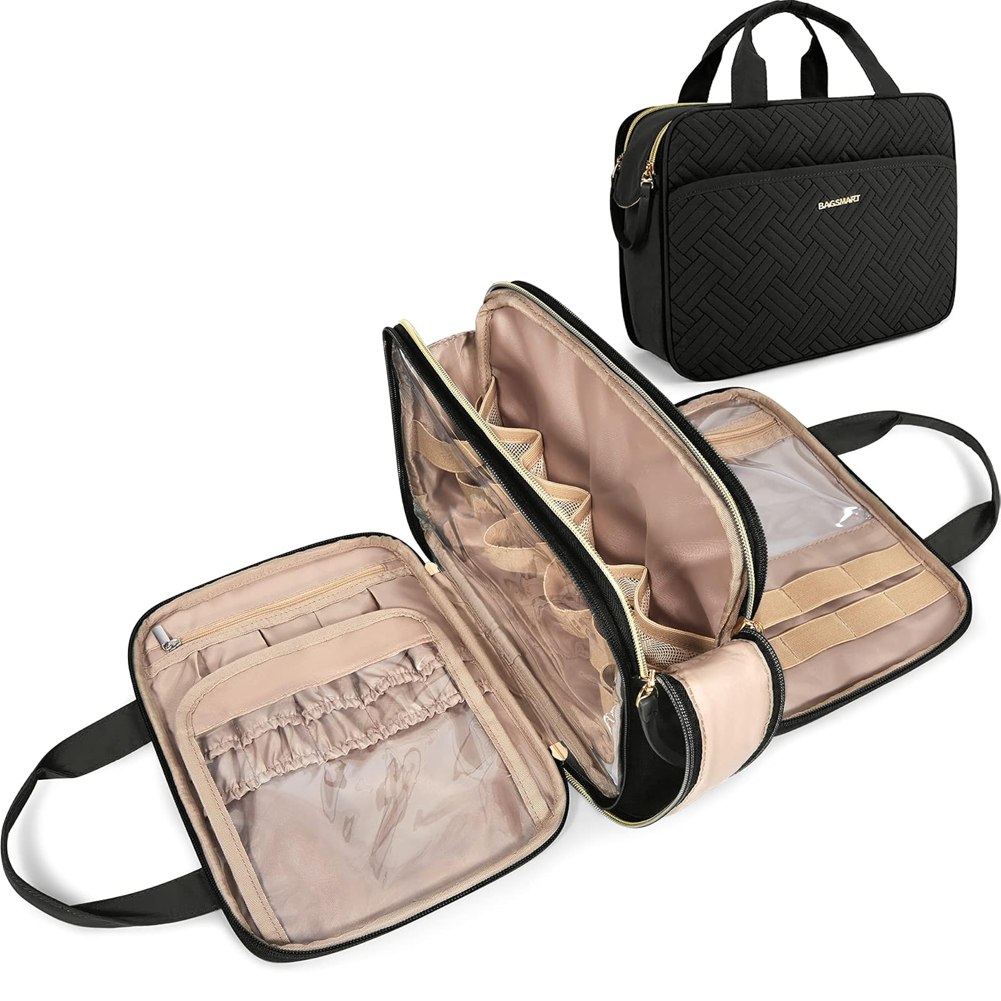 Large Water-resistant Travel Makeup Organizer Bag