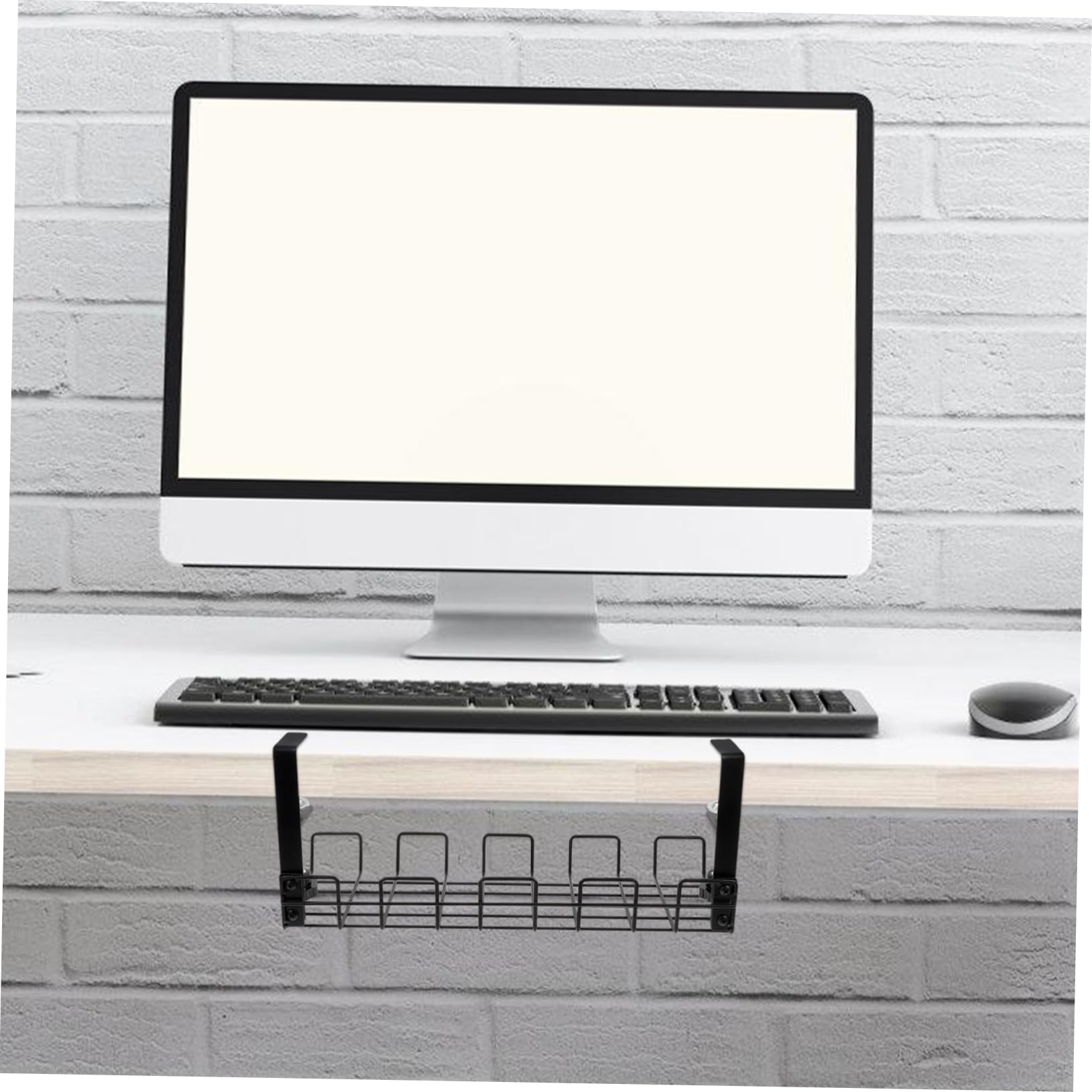 Gatuida Organizer Per Cavi Sotto Scrivania Carbonio Rack Per Stoccaggio Elettrico Per Scrivania Facile Da Installare e Resistente