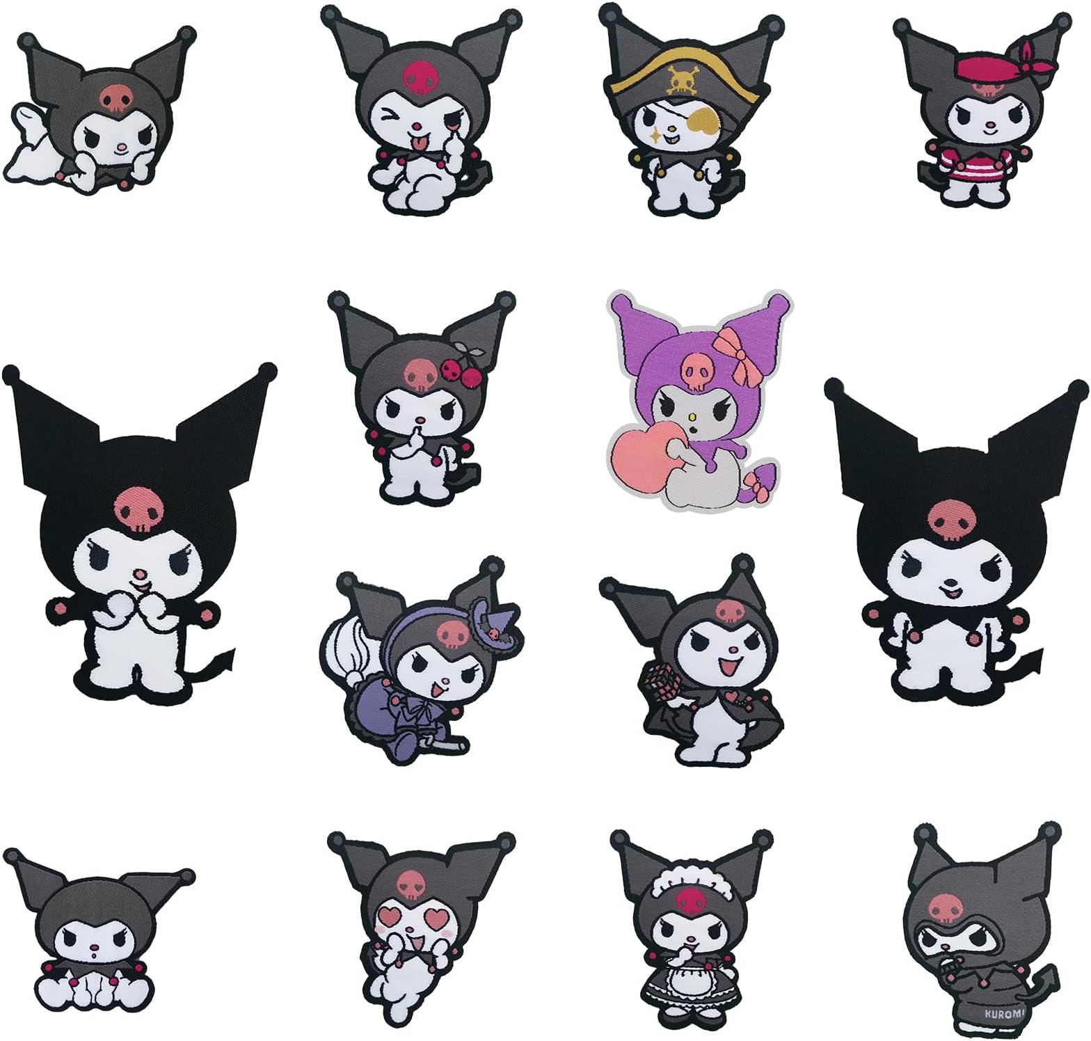 Amazon.com: 14pc/lot Cute Japanese Anime Cartoon Characters Patch ...