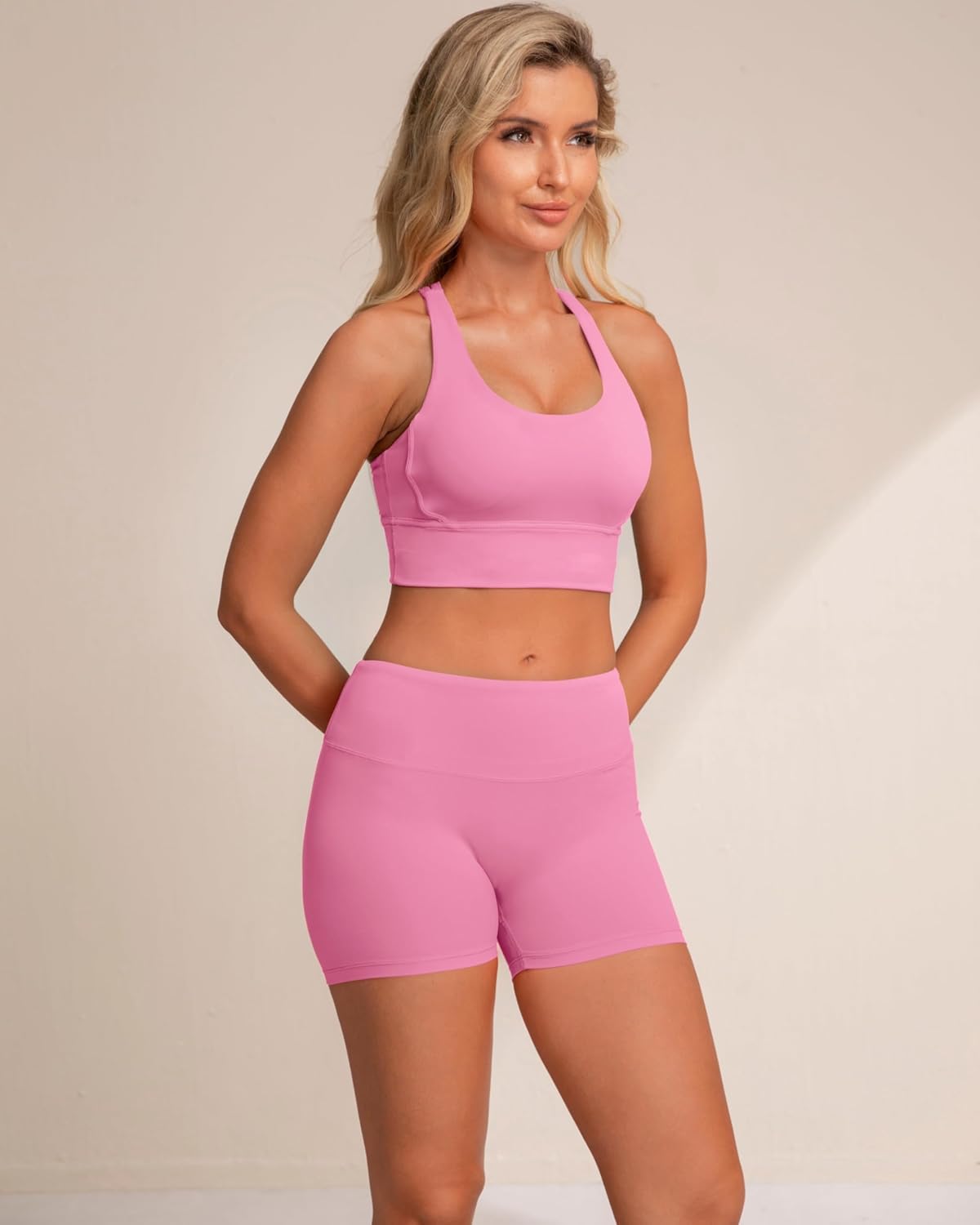 Grace Form Women's Sports Bra Padded Push Up Ultra Soft Sports Bras for Women Full Coverage Medium-Low Support - Image 4